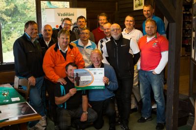 Golfisté, kteří přispěli a vytrvali až do konce turnaje - vyhlášení výsledků