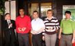 V�t�zn� hr��i turnaje zleva starosta Brychta, Zden�k �ech, Daniel Mal�, Petra Prchalov�, Lubom�r Spurn�