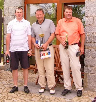 V�herci kategorie 0-27 HCP golfov�ho turnaje Hospod��sk� komory Jihlava
