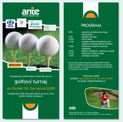 Golf - pozvánka na turnaj Vlastní cesty